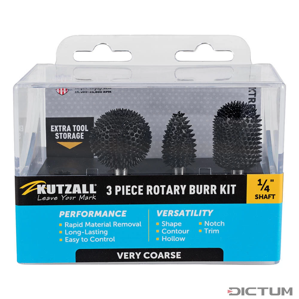 Jeu De Fraises à Râper Kutzall, Extreme, Extra Gros Grain, Ø Tige 6,35 Mm 2 Jeu De Fraises à Râper Kutzall, Extreme, Extra Gros Grain, Ø Tige 6,35 Mm – Image 2