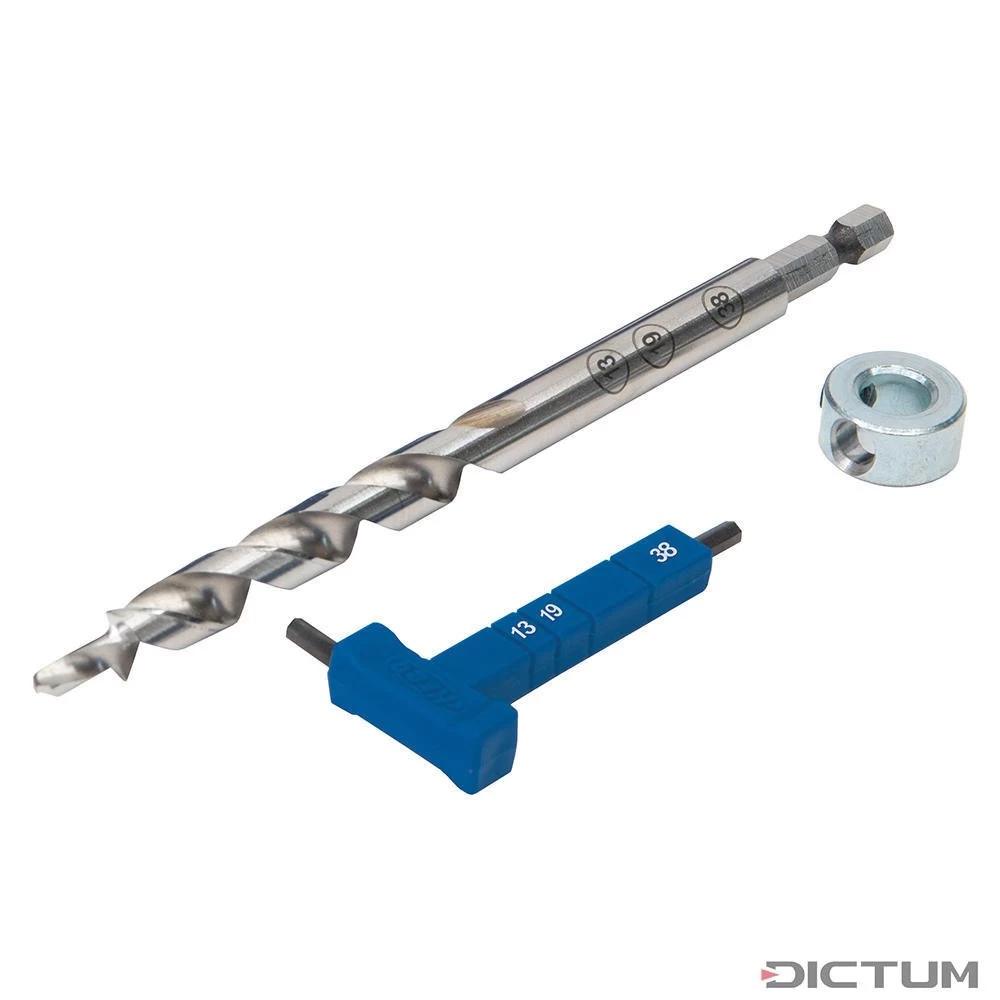 Mèche Kreg Avec Jauge De Profondeur à Réglage Facile 1 Mèche Kreg Avec Jauge De Profondeur à Réglage Facile