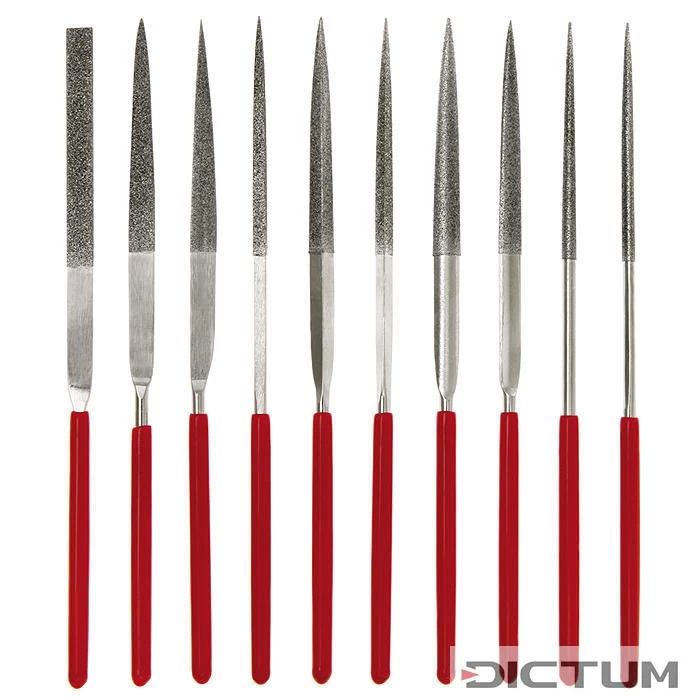 Limes-aiguilles Diamant, Polycristallines, Jeu De 10 Pièces 1 Limes-aiguilles Diamant, Polycristallines, Jeu De 10 Pièces