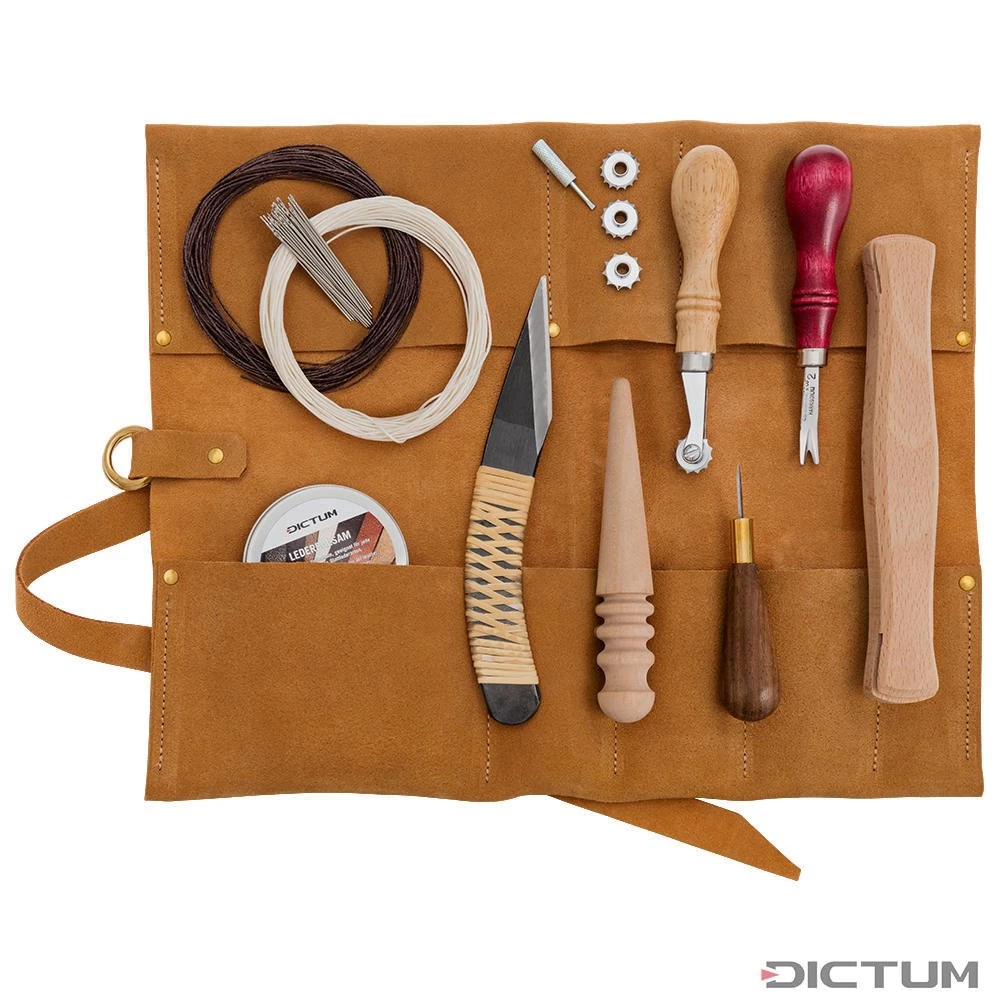 Kit De Démarrage Pour Travail Du Cuir DICTUM, 10 Pièces