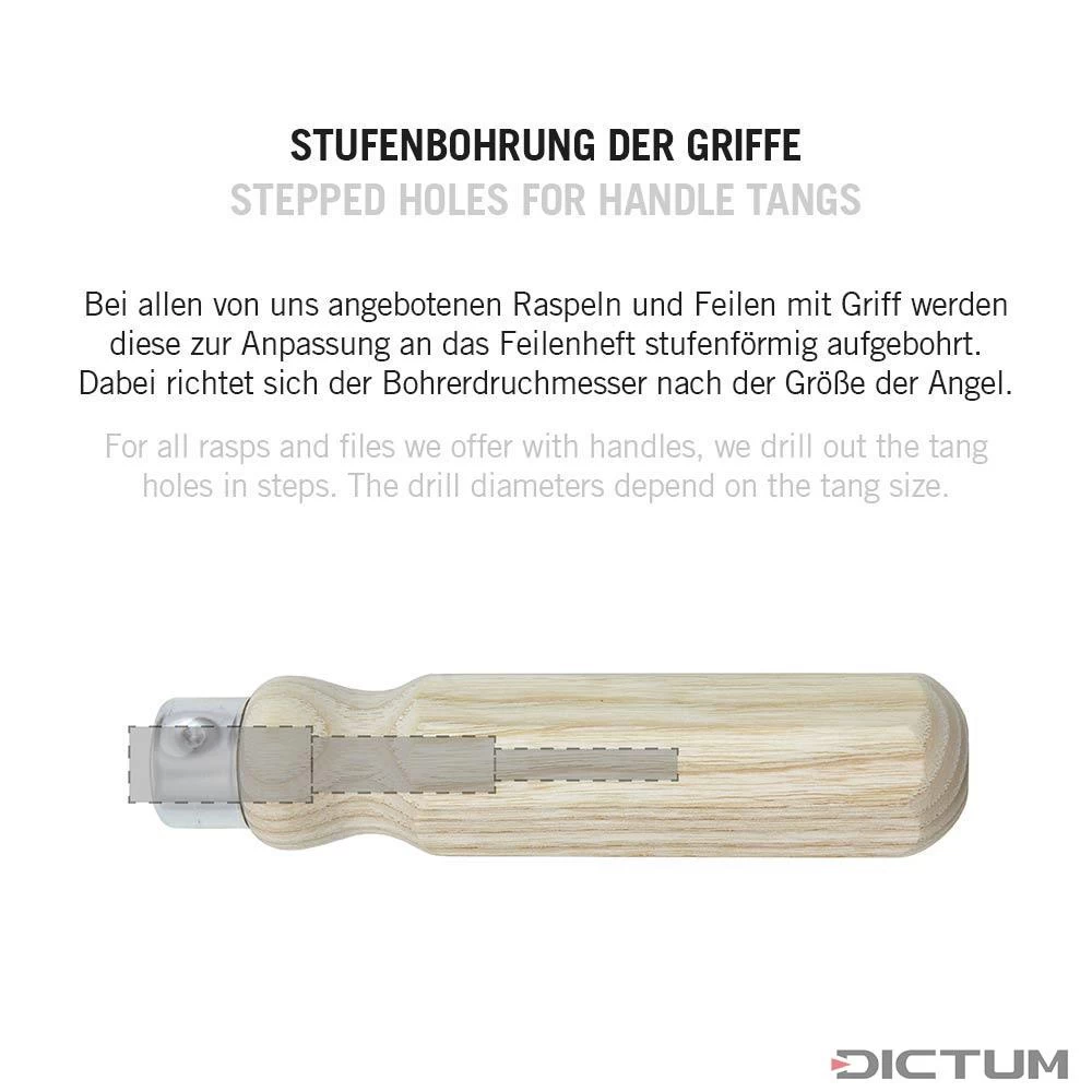 Râpe Cab. De Précision Herdim, Piqué 5, Long. De Piqué 200 Mm, Manche En Frêne 2 Râpe Cab. De Précision Herdim, Piqué 5, Long. De Piqué 200 Mm, Manche En Frêne – Image 2